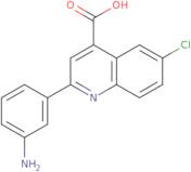 2-(3-Aminophenyl)-6-chloroquinoline-4-carboxylic acid