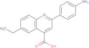 2-(4-Aminophenyl)-6-ethylquinoline-4-carboxylic acid