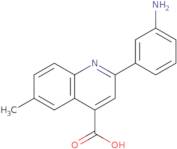 2-(3-Aminophenyl)-6-methylquinoline-4-carboxylic acid