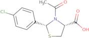 (2R,4R)-3-Acetyl-2-(4-chlorophenyl)-1,3-thiazolidine-4-carboxylic acid