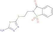 2-{2-[(5-Amino-1,3,4-thiadiazol-2-yl)thio]ethyl}-1,2-benzisothiazol-3(2H)-one 1,1-dioxide