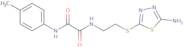 N-{2-[(5-Amino-1,3,4-thiadiazol-2-yl)thio]ethyl}-N'-(4-methylphenyl)ethanediamide