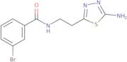 N-[2-(5-Amino-1,3,4-thiadiazol-2-yl)ethyl]-3-bromobenzamide