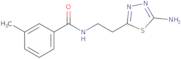 N-[2-(5-Amino-1,3,4-thiadiazol-2-yl)ethyl]-3-methylbenzamide