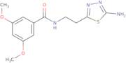 N-[2-(5-Amino-1,3,4-thiadiazol-2-yl)ethyl]-3,5-dimethoxybenzamide