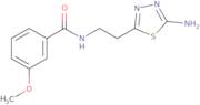 N-[2-(5-Amino-1,3,4-thiadiazol-2-yl)ethyl]-3-methoxybenzamide