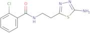 N-[2-(5-Amino-1,3,4-thiadiazol-2-yl)ethyl]-2-chlorobenzamide