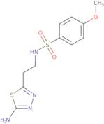 N-[2-(5-Amino-1,3,4-thiadiazol-2-yl)ethyl]-4-methoxybenzenesulfonamide