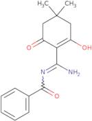 N-[Amino(4,4-dimethyl-2,6-dioxocyclohexylidene)methyl]benzamide