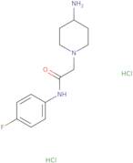 2-(4-Aminopiperidin-1-yl)-N-(4-fluorophenyl)acetamide dihydrochloride