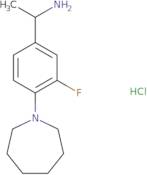 [1-(4-Azepan-1-yl-3-fluorophenyl)ethyl]amine hydrochloride