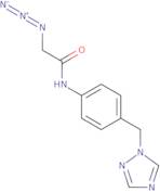 2-Azido-N-[4-(1H-1,2,4-triazol-1-ylmethyl)phenyl]acetamide