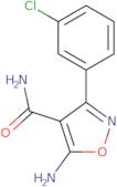 5-Amino-3-(3-chlorophenyl)isoxazole-4-carboxamide