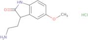 3-(2-Aminoethyl)-5-methoxy-1,3-dihydro-2H-indol-2-one hydrochloride