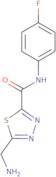 5-(Aminomethyl)-N-(4-fluorophenyl)-1,3,4-thiadiazole-2-carboxamide