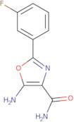 5-Amino-2-(3-fluorophenyl)-1,3-oxazole-4-carboxamide