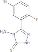 4-Amino-5-(5-bromo-2-fluorophenyl)-4H-1,2,4-triazole-3-thiol