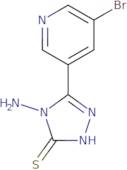 4-Amino-5-(5-bromopyridin-3-yl)-4H-1,2,4-triazole-3-thiol