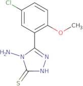 4-Amino-5-(5-chloro-2-methoxyphenyl)-4H-1,2,4-triazole-3-thiol