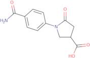 1-[4-(Aminocarbonyl)phenyl]-5-oxopyrrolidine-3-carboxylic acid