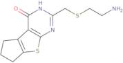 2-{[(2-Aminoethyl)thio]methyl}-3,5,6,7-tetrahydro-4H-cyclopenta[4,5]thieno[2,3-d]pyrimidin-4-one