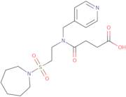 4-[[2-(Azepan-1-ylsulfonyl)ethyl](pyridin-4-ylmethyl)amino]-4-oxobutanoic acid