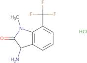 3-Amino-1-methyl-7-(trifluoromethyl)-1,3-dihydro-2H-indol-2-one hydrochloride