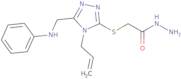 2-{[4-Allyl-5-(anilinomethyl)-4H-1,2,4-triazol-3-yl]thio}acetohydrazide