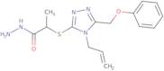 2-{[4-Allyl-5-(phenoxymethyl)-4H-1,2,4-triazol-3-yl]thio}propanohydrazide