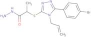 2-{[4-Allyl-5-(4-bromophenyl)-4H-1,2,4-triazol-3-yl]thio}propanohydrazide