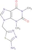 9-[(5-Amino-1,3,4-thiadiazol-2-yl)methyl]-1,3-dimethyl-3,9-dihydro-1H-purine-2,6-dione