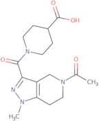 1-[(5-Acetyl-1-methyl-4,5,6,7-tetrahydro-1H-pyrazolo[4,3-c]pyridin-3-yl)carbonyl]piperidine-4-carb…