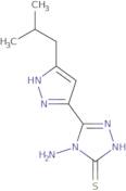 4-Amino-5-(3-isobutyl-1H-pyrazol-5-yl)-4H-1,2,4-triazole-3-thiol