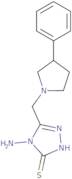 4-Amino-5-[(3-phenylpyrrolidin-1-yl)methyl]-4H-1,2,4-triazole-3-thiol