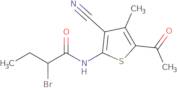 N-(5-Acetyl-3-cyano-4-methyl-2-thienyl)-2-bromobutanamide