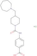 4-({[4-(Azepan-1-ylmethyl)piperidin-1-yl]carbonyl}amino)benzoic acid hydrochloride