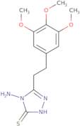 4-Amino-5-[2-(3,4,5-trimethoxyphenyl)ethyl]-4H-1,2,4-triazole-3-thiol