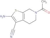 6-Acetyl-2-amino-4,5,6,7-tetrahydrothieno[2,3-c]pyridine-3-carbonitrile