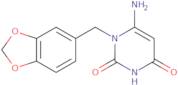 6-Amino-1-(1,3-benzodioxol-5-ylmethyl)pyrimidine-2,4(1H,3H)-dione