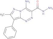 4-Amino-7-methyl-8-phenylpyrazolo[5,1-c][1,2,4]triazine-3-carbohydrazide