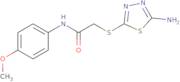 2-[(5-Amino-1,3,4-thiadiazol-2-yl)thio]-N-(4-methoxyphenyl)acetamide