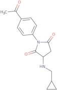 1-(4-Acetylphenyl)-3-[(cyclopropylmethyl)amino]pyrrolidine-2,5-dione