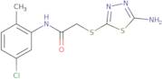 2-[(5-Amino-1,3,4-thiadiazol-2-yl)thio]-N-(5-chloro-2-methylphenyl)acetamide