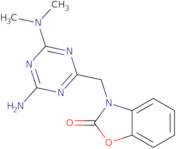 3-{[4-Amino-6-(dimethylamino)-1,3,5-triazin-2-yl]methyl}-1,3-benzoxazol-2(3H)-one