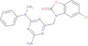3-({4-Amino-6-[methyl(phenyl)amino]-1,3,5-triazin-2-yl}methyl)-5-chloro-1,3-benzoxazol-2(3H)-one