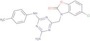 3-({4-Amino-6-[(4-methylphenyl)amino]-1,3,5-triazin-2-yl}methyl)-5-chloro-1,3-benzoxazol-2(3H)-one