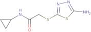 2-[(5-Amino-1,3,4-thiadiazol-2-yl)thio]-N-cyclopropylacetamide