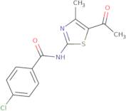 N-(5-Acetyl-4-methyl-1,3-thiazol-2-yl)-4-chlorobenzamide