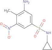 3-Amino-N-cyclopropyl-4-methyl-5-nitrobenzenesulfonamide