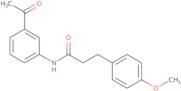 N-(3-Acetylphenyl)-3-(4-methoxyphenyl)propanamide